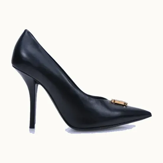 Tacones Burberry Ezra Negros, Talla 38