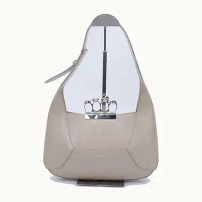 Bolso Hobo Alexander McQueen Jewelled Nude