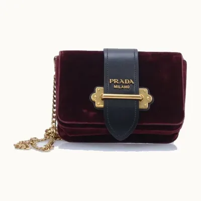 Riñonera Prada Cahier City Vino
