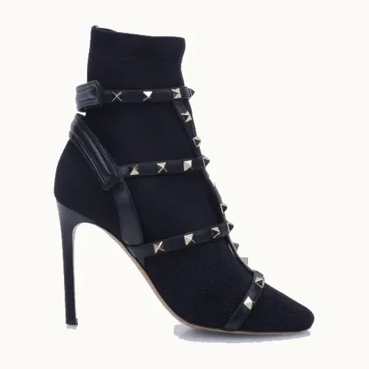 Zapatos Valentino Rockstud Bodytech Negros, Talla 37