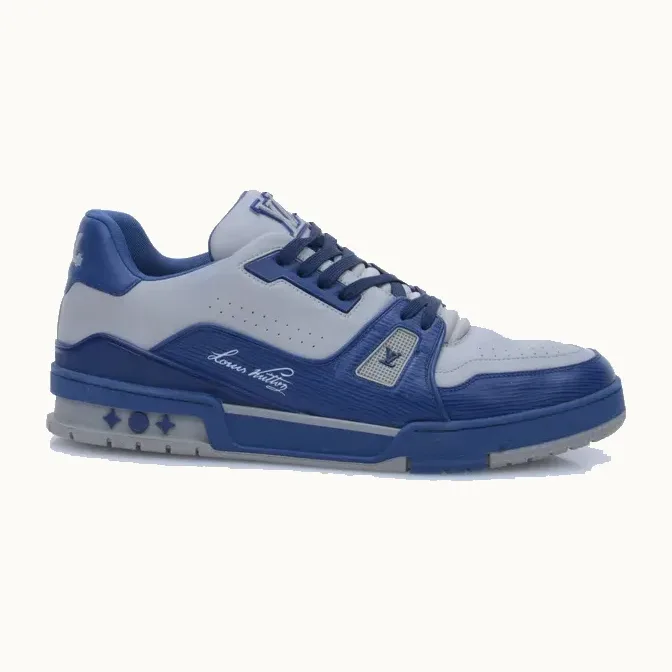Zapatos Louis Vuitton Trainer Azules, Talla 43