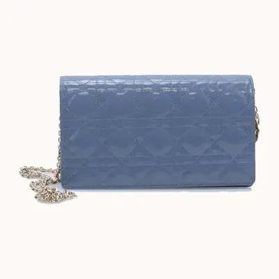 Bolso Dior Lady Patent Azul