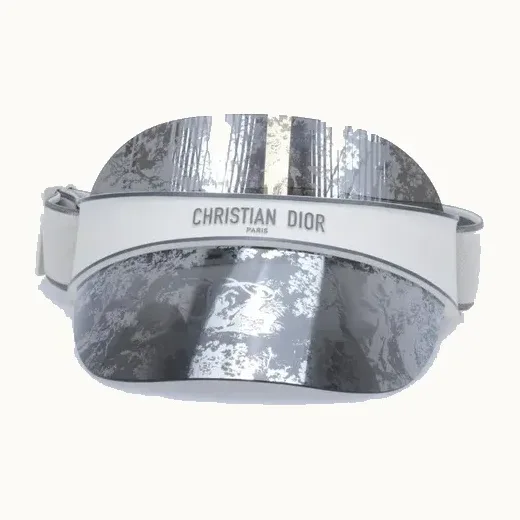 Dior DiorClub1 Visor Toile Jouy Plateado