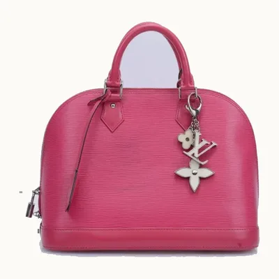 Llavero Louis Vuitton Alma PM Epi + Rosa
