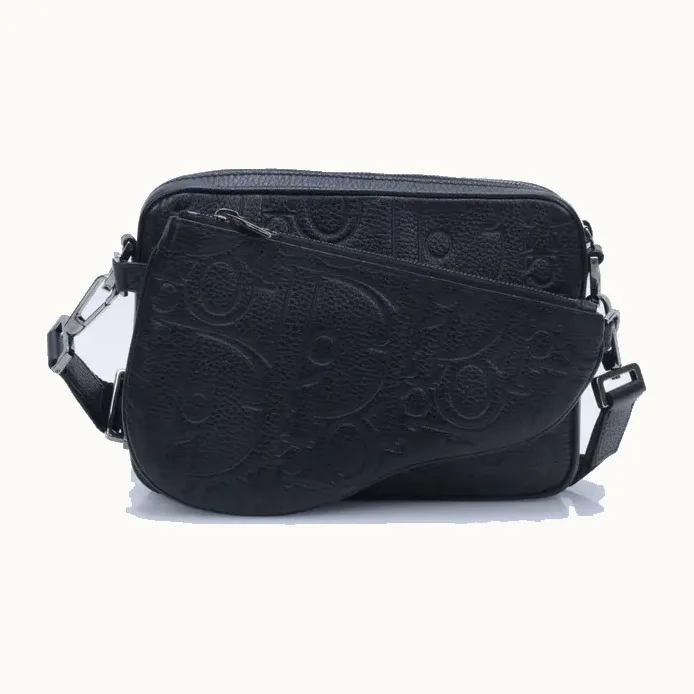 Dior Triple Saddle Bag Black