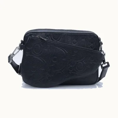Dior Triple Saddle Bag Black
