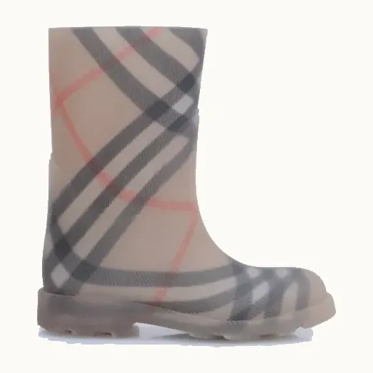 Botas Burberry Rubber Rain Check Kids, Talla 29