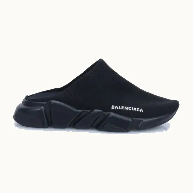 Mules Balenciaga Speed Negras, Talla 38