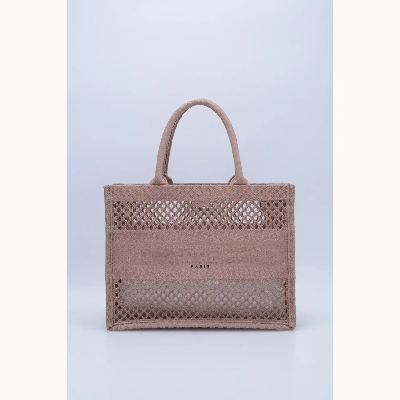 Bolso Tote Dior Book Medium Mesh Rosa