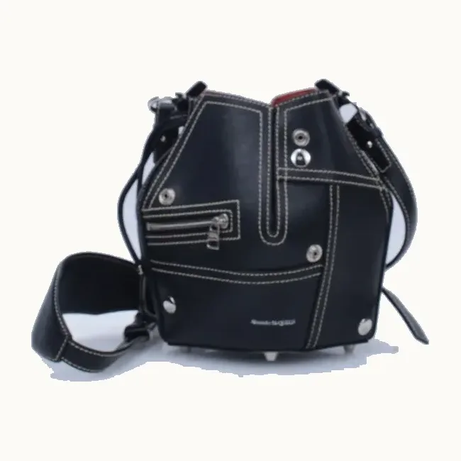 Bolso Alexander McQueen Biker Negro