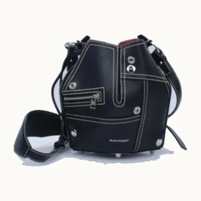 Bolso Alexander McQueen Biker Negro