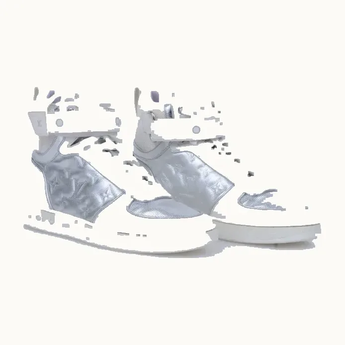 Zapatos Louis Vuitton Boombox Plateados, Talla 36.5