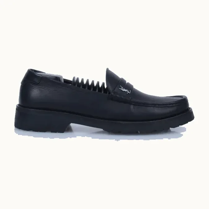 Mocasines Saint Laurent Le Chunky Negros, Talla 44.5