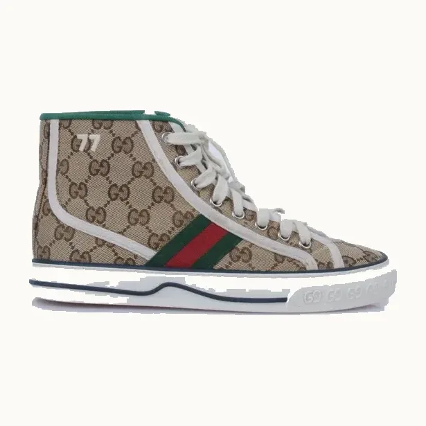 Zapatos Gucci 1977 High GG Canvas, Talla 36