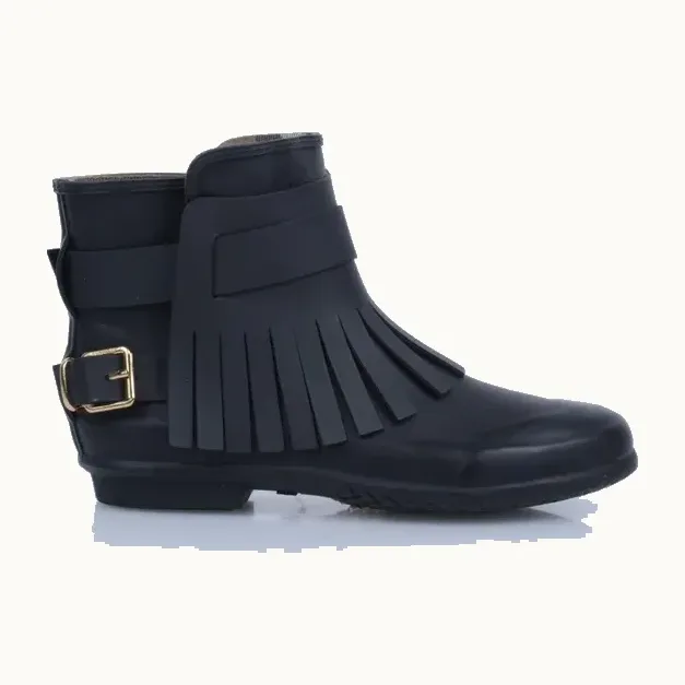 Zapatos Burberry Fritton Rubber Fringe Negros, Talla 36