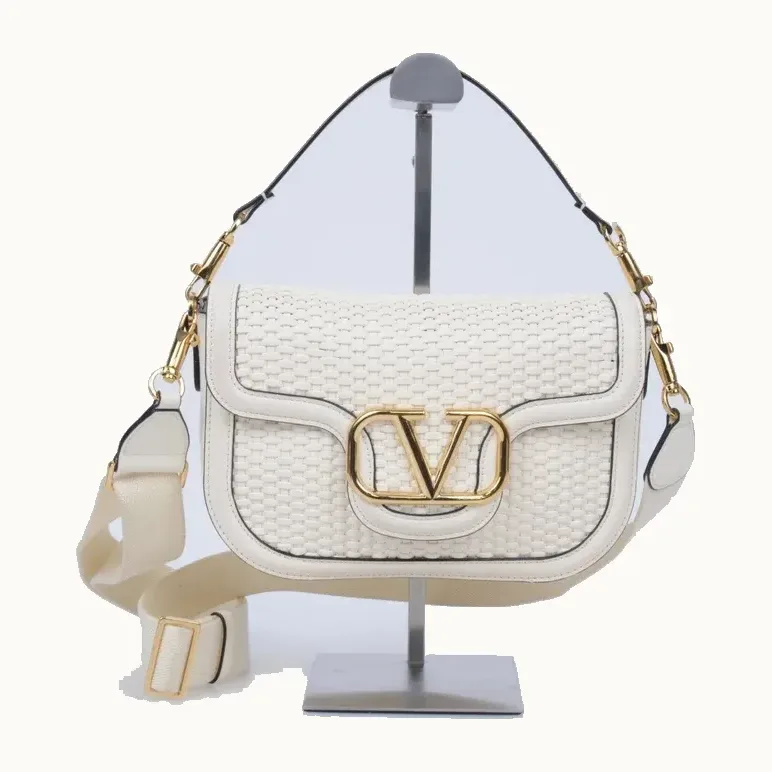 Bolso Valentino Alltime VLogo Woven Blanco