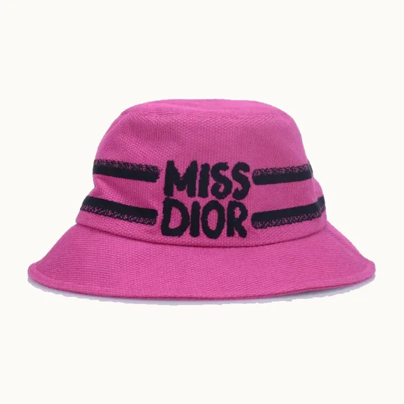 Sombrero de Pescador Dior DBobby Miss Graffiti Small Rosa, Talla S