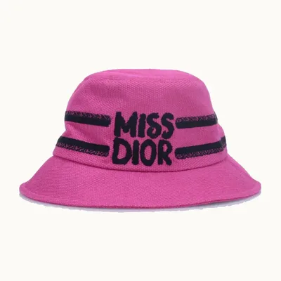 Dior DBobby Miss Graffiti Small Bucket Hat Pink, Size S