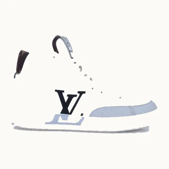 Zapatos Louis Vuitton Charly High Blancos, Talla 38.5