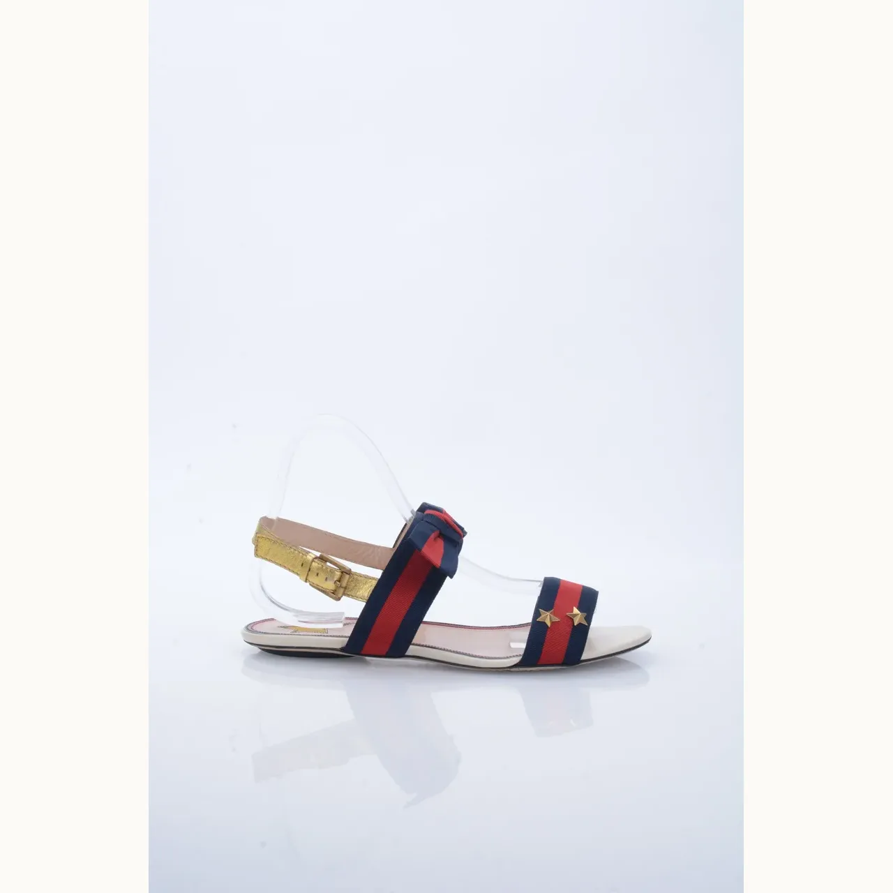 Zapatos Gucci Web Ribbon Azules, Talla 39