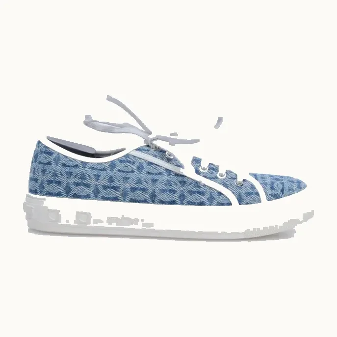 Zapatos Salvatore Ferragamo Canvas Azules, Talla 40