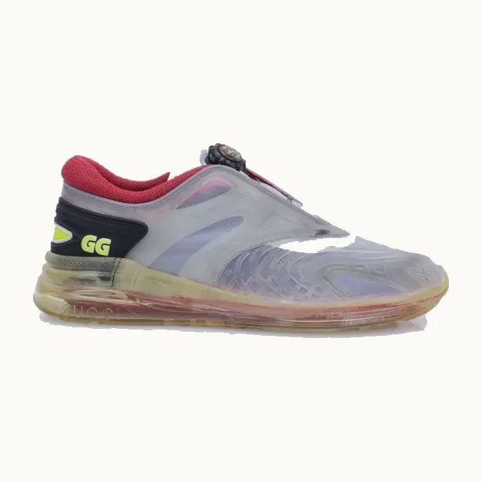 Zapatos Gucci Ultrapace Plateados, Talla 42