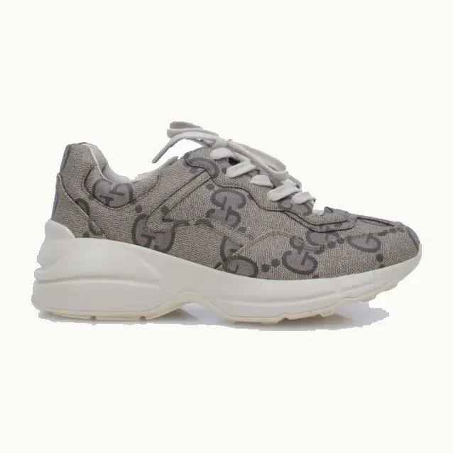 Zapatos Gucci Rhyton Jumbo GG Cafés, Talla 38.5