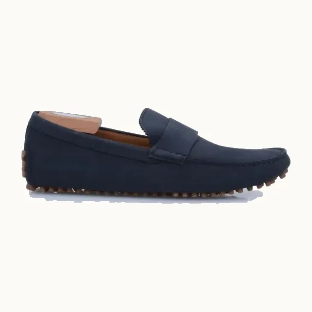 Mocasines Gucci Nubuck Azules, Talla 43