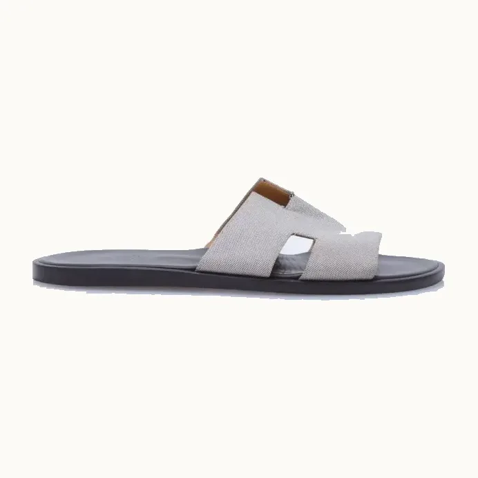Zapatos Hermès Izmir Canvas Beiges, Talla 44.5