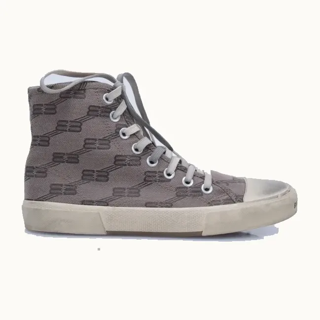 Zapatos Balenciaga Paris BB Monogram Cafés, Talla 39