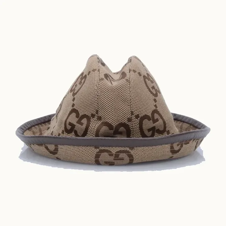Sombrero de Pescador Gucci Jumbo GG Café, Talla M