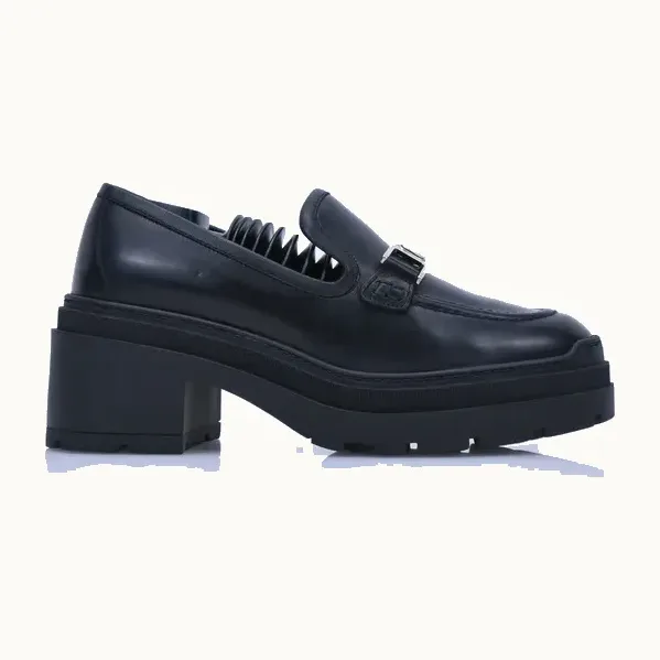 Zapatos Salvatore Ferragamo Vara Chain Negros, Talla 36.5