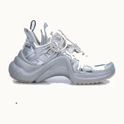 Louis Vuitton Archlight Shoes Silver, Size 38.5