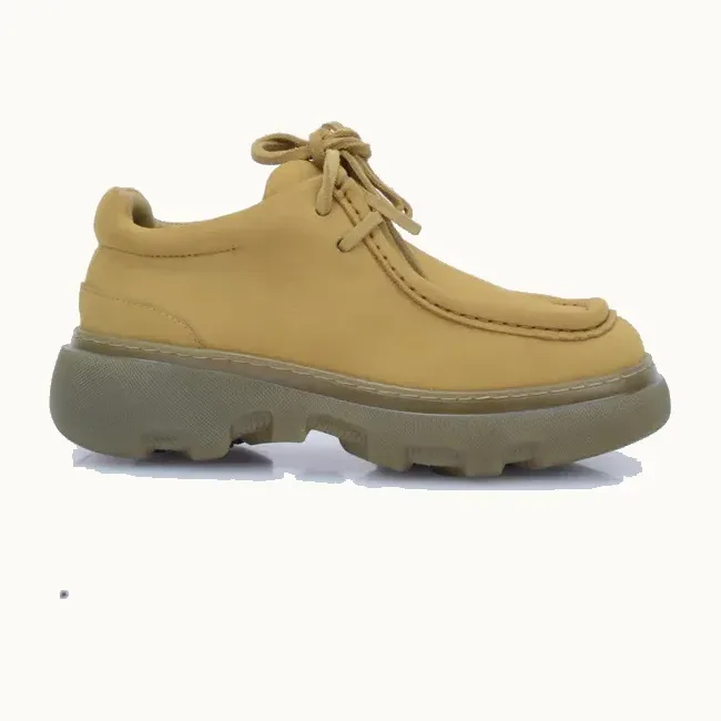 Zapatos Burberry Creeper Cameles, Talla 37