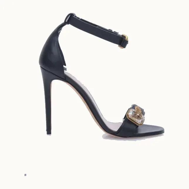 Zapatos Alexander McQueen Butterfly Appliqué Negros, Talla 40