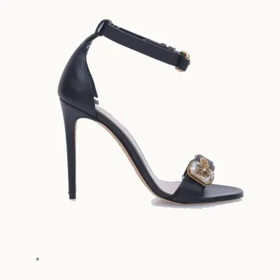 Alexander McQueen Butterfly Appliqué Shoes Black, Size 40