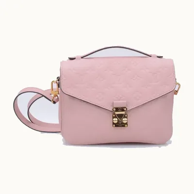 Bolso Crossbody Louis Vuitton Pochette Métis Monogram Empreinte Rosa