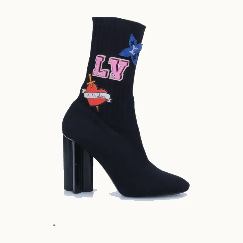 Zapatos Louis Vuitton Silhouette Patches Negros, Talla 38.5