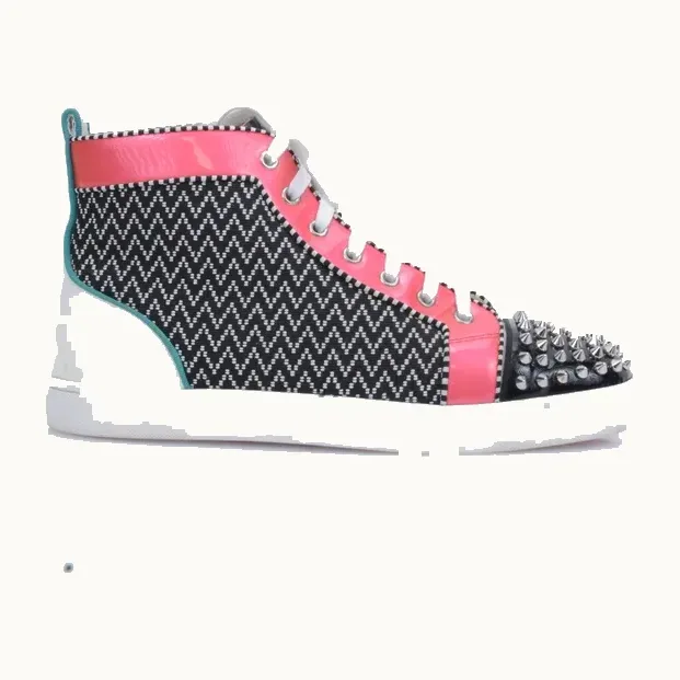 Zapatos Christian Louboutin Lou Spikes Orlato Negros, Talla 41