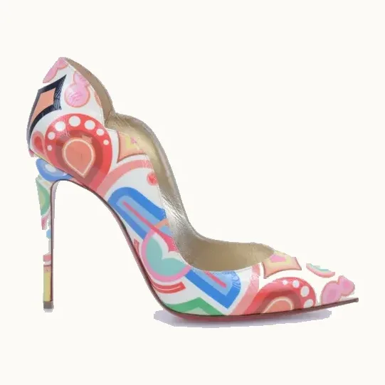 Zapatos Christian Louboutin Hot Chick 100 Tivoli Multicolores, Talla 37
