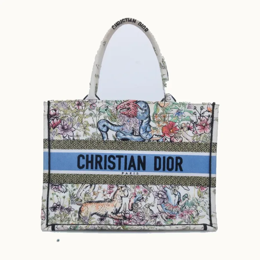 Bolso Tote Dior Book Medium Estampado