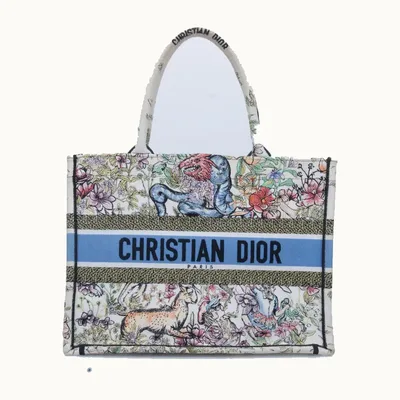 Bolso Tote Dior Book Medium Estampado