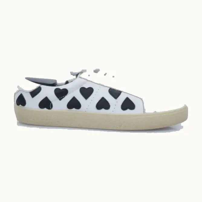 Zapatos Saint Laurent Court Classic Hearts Blancos, Talla 38.5