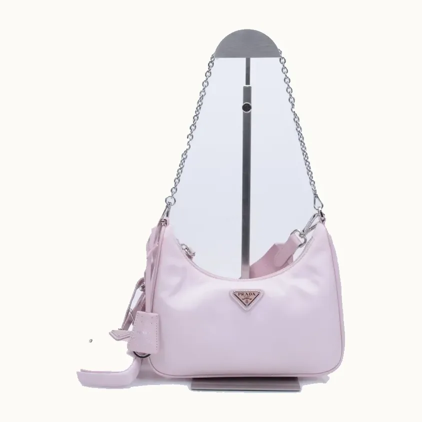 Bolso Crossbody Prada Re-Edition 2005 Re-Nylon Rosa