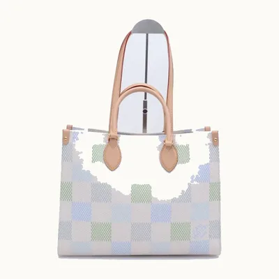 Bolso Tote Louis Vuitton OnTheGo Pistachio Damier Giant Beige