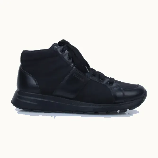 Zapatos Prada Lace Up Negros, Talla 41.5