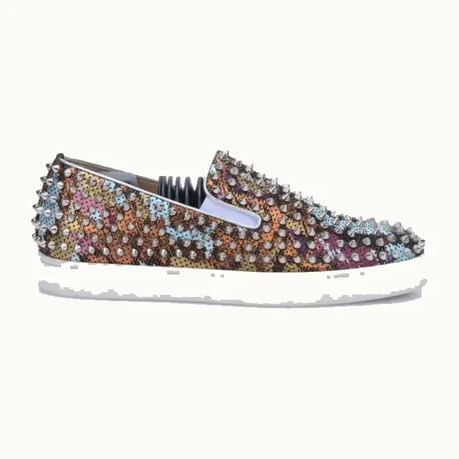 Zapatos Christian Louboutin Roller Boat Estampado, Talla 42