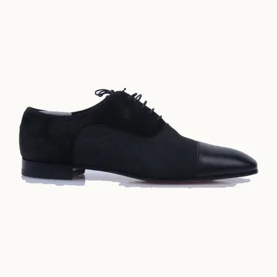 Christian Louboutin Greggo Shoes Black, Size 43