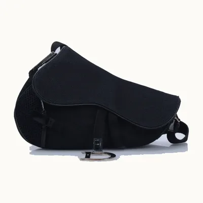 Bolso Saddle Dior Mesh Sport Negro