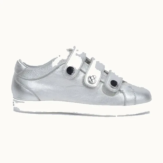 Zapatos Jimmy Choo Trainers Plateados, Talla 35.5